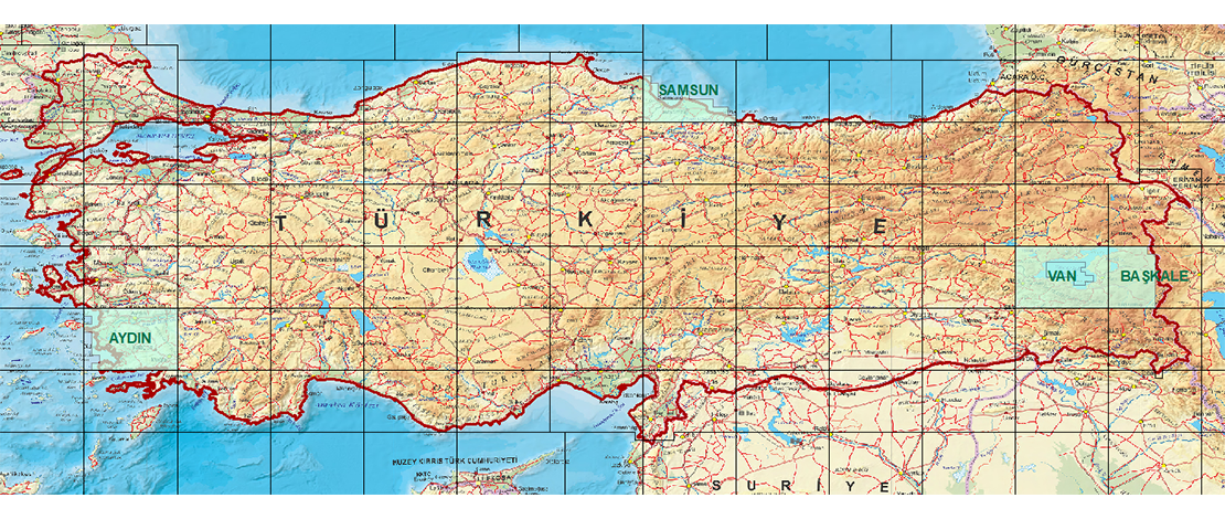 1/250.000 ölçekli Aydın, Başkale, Samsun ve Van paftalarına ait ortofotolar, HGM Küre Masaüstü, HGM Mobil ve HGM Atlas uygulamalarında güncellenmiştir.