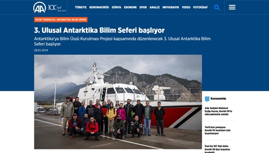 Antartika'ya Bilim Üssü Kurulması Projesi