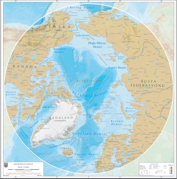 1:10.000.000 Ölçekli Raster Arktik Bölge Haritası