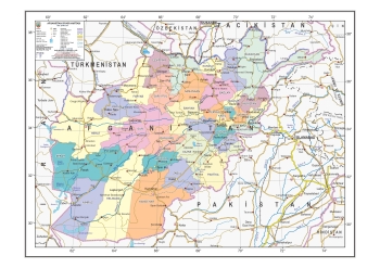 Afganistan Siyasi Haritası