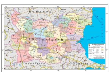 Bulgaristan Siyasi Haritası