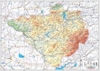 Yozgat Fiziki İl Haritası
